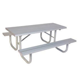 8' Double Sided H-D ADA Table, Alum. | 1276053