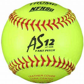 Trump® NFHS-FP-12-Y-USA 12 Inch 47/375 NFHS Approved Fastpitch USA Leather Softball | 1394818