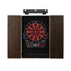Viper 797 Electronic Dartboard, Metropolitan Espresso Cabinet & Shadow Buster Dartboard Light Bundle