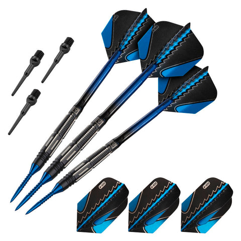 Image of Viper Black Flux 90% Tungsten Steel or Soft Tip Conversion Darts Blue 20 Grams
