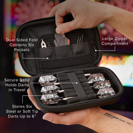 Casemaster Sentinel Dart Case Sinister Skulls Art Series 