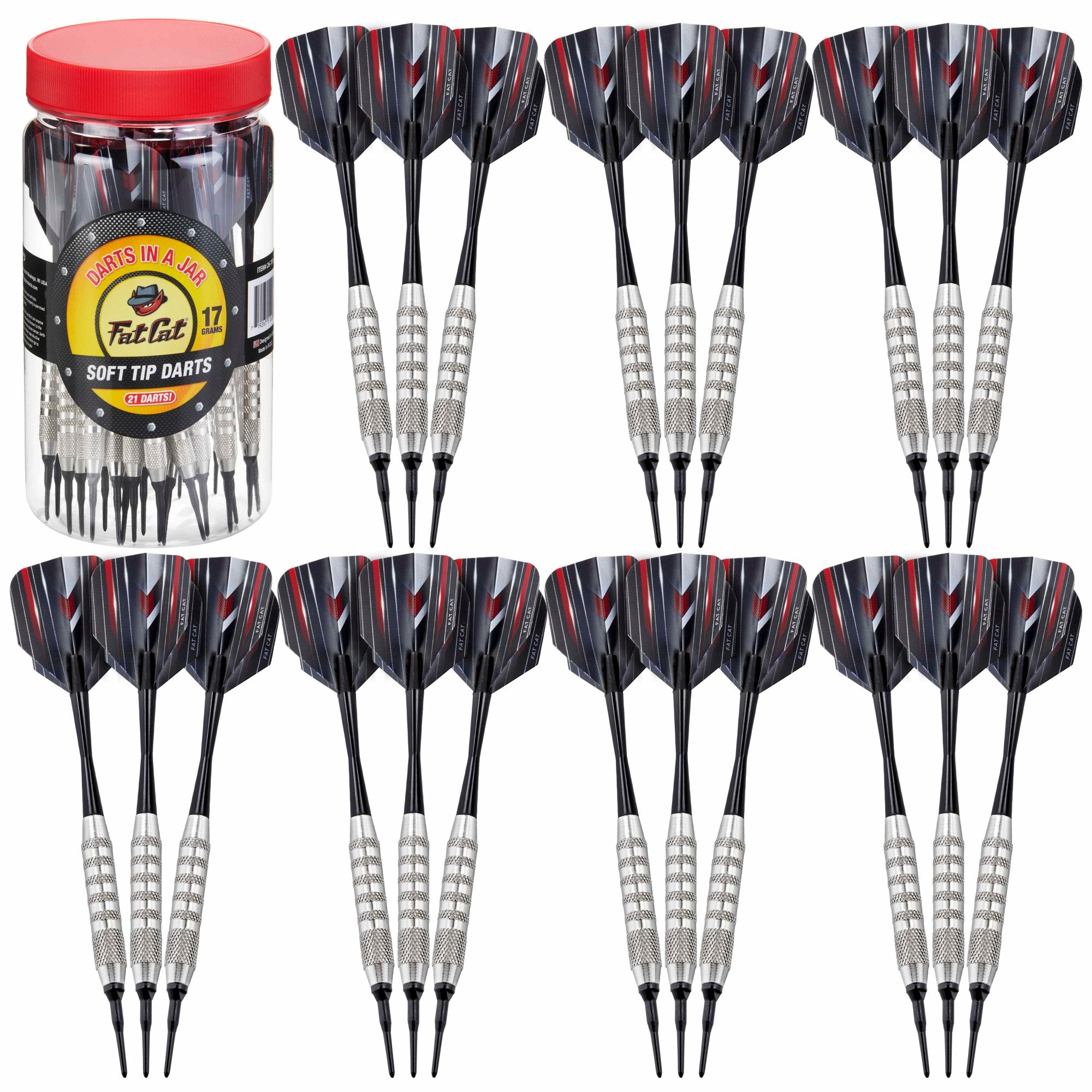 Fat Cat Darts in a Jar Soft Tip 17 Grams