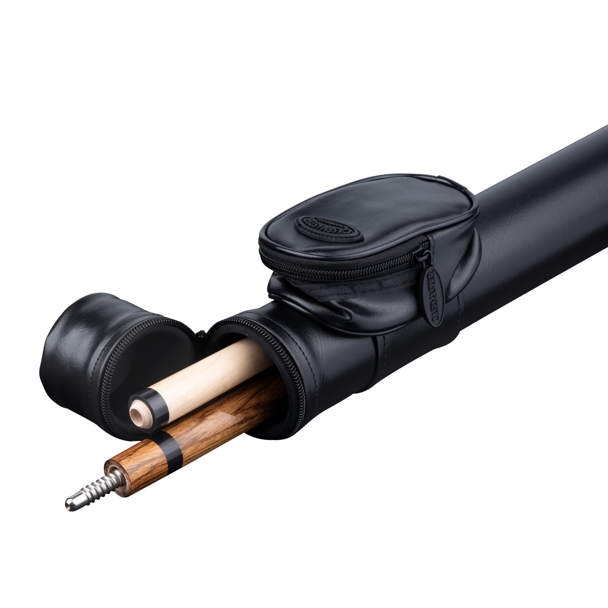 Viper Naturals Zebrawood Cue and Casemaster Q-Vault Supreme Black Cue Case