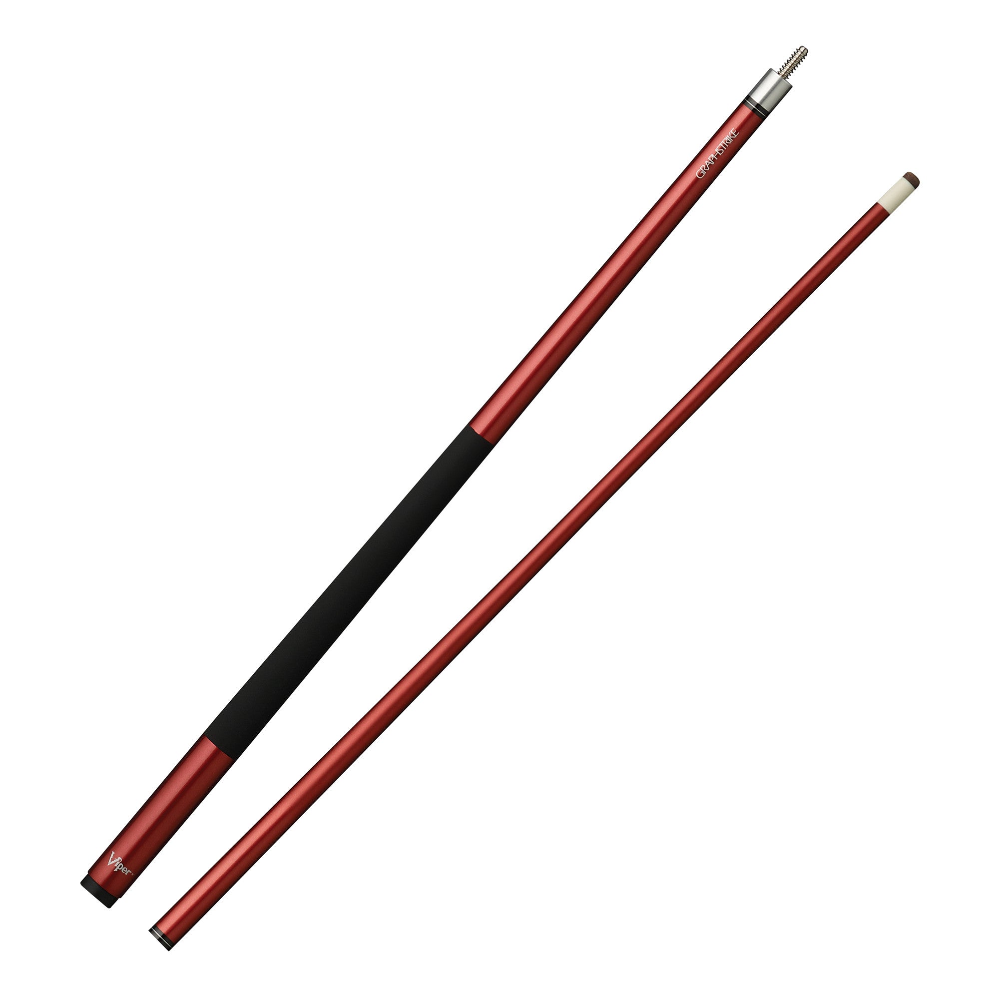 Viper Graphstrike Billiard Cue in Black, Blue, and Red