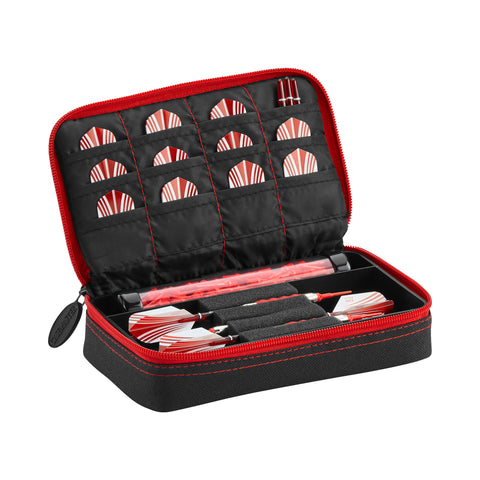 Image of Casemaster Plazma Dart Case Black with Ruby Zipper