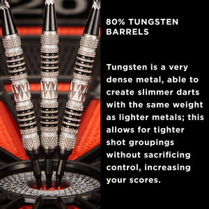 Viper Astro 80% Tungsten Soft Tip Darts Black Rings