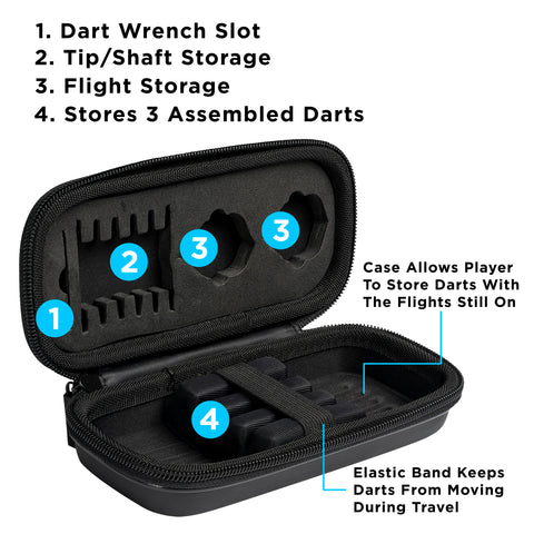 Image of Viper Astro 80% Tungsten Soft Tip Darts Blue Rings 16 Grams
