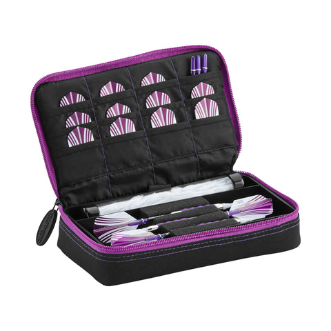 Image of Casemaster Plazma Dart Case Black with Amethyst Zipper