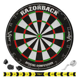 Viper Razorback Sisal Dartboard & Metropolitan Mahogany Cabinet 