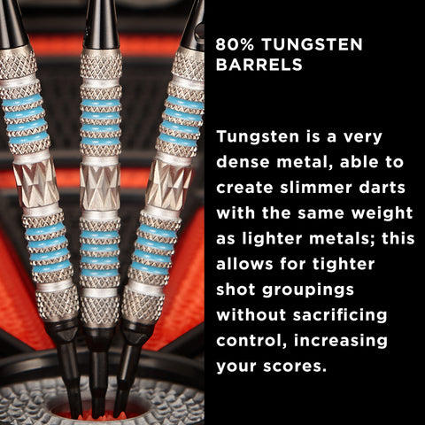 Image of Viper Astro 80% Tungsten Soft Tip Darts Blue Rings 16 Grams