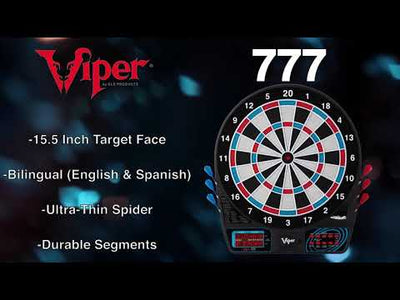 Viper 777 Electronic Dartboard, 15.5" Regulation Target