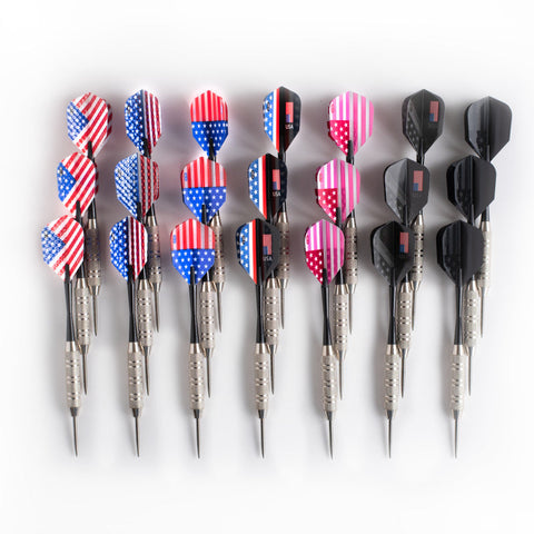 Image of Fat Cat 21 Darts in a Jar Steel Tip 20 Grams with Patriot Dart Flights