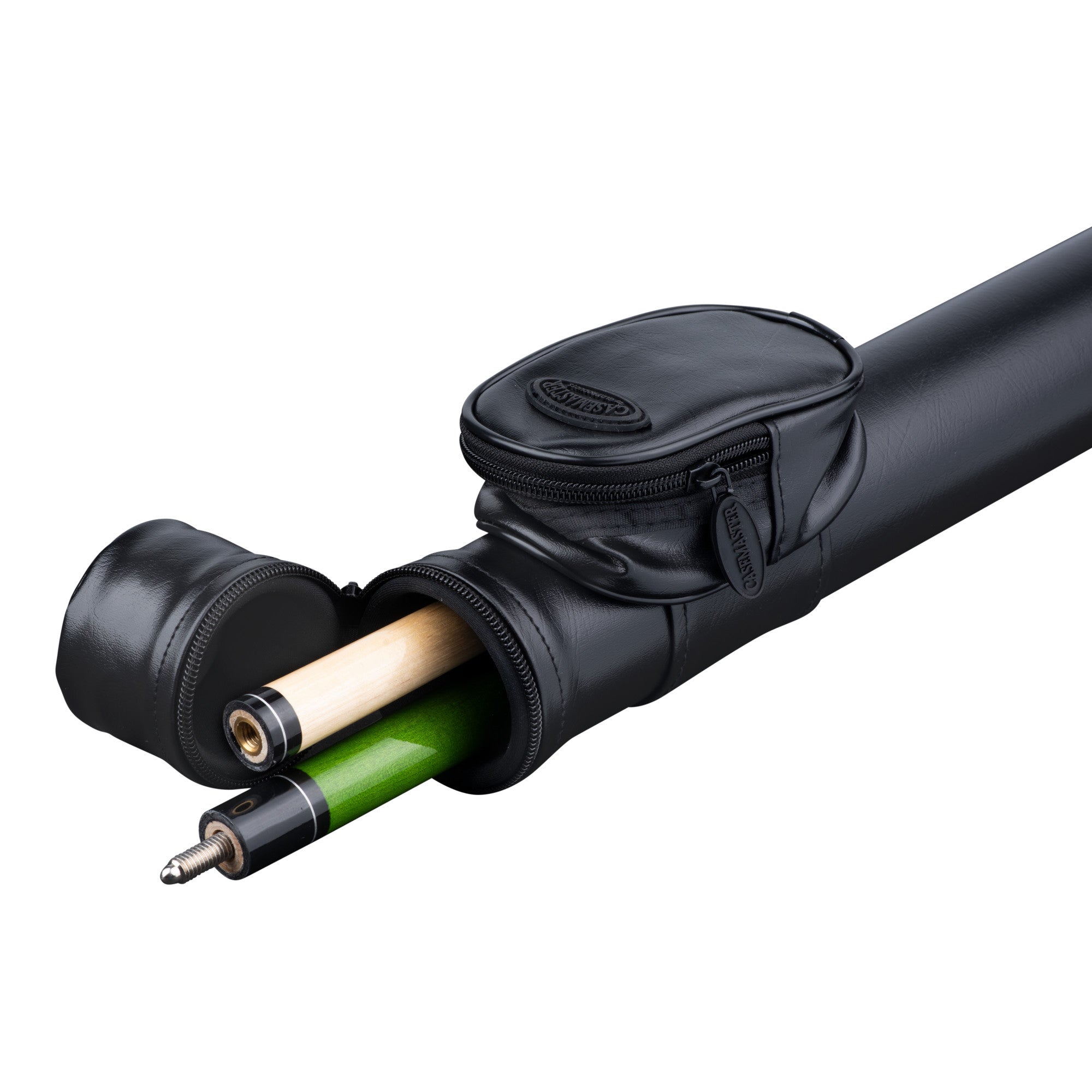 Viper Elite Series Green Wrapped Cue and Casemaster Q-Vault Supreme Black Cue Case