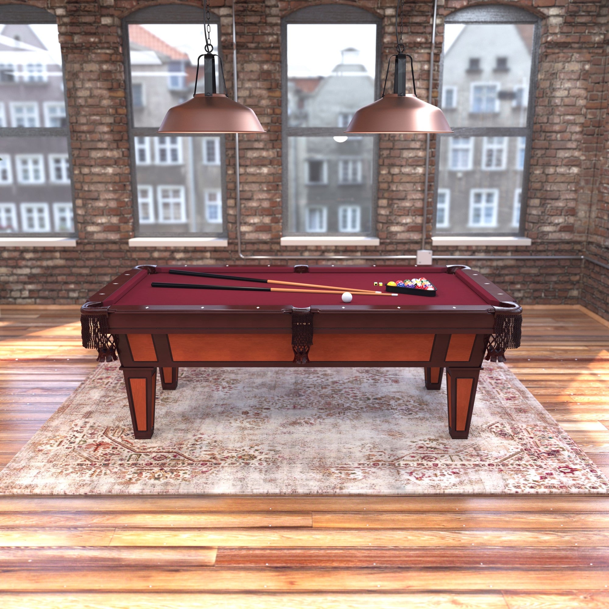 Fat Cat Reno 7.5' Billiard Table with Play Package