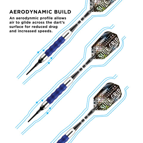 Image of Viper Sure Grip Soft Tip Darts Blue