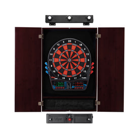 Viper Orion Electronic Dartboard, Metropolitan Mahogany Cabinet, Laser Throw Line & Shadow Buster Dartboard Light Bundle