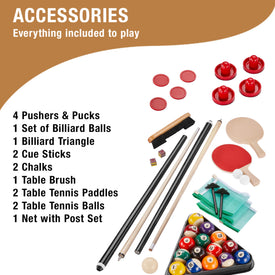 Fat Cat Original 3-in-1 7' Pockey Multi-Game Table Tan 