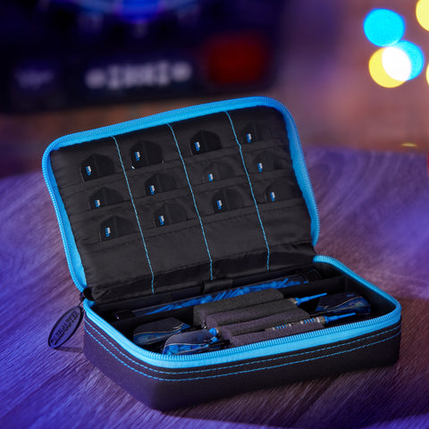 Image of Casemaster Plazma Dart Case Black with Blue Zipper