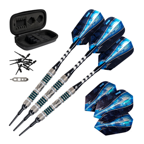 Image of Viper Astro 80% Tungsten Soft Tip Darts Green Rings 18 Grams