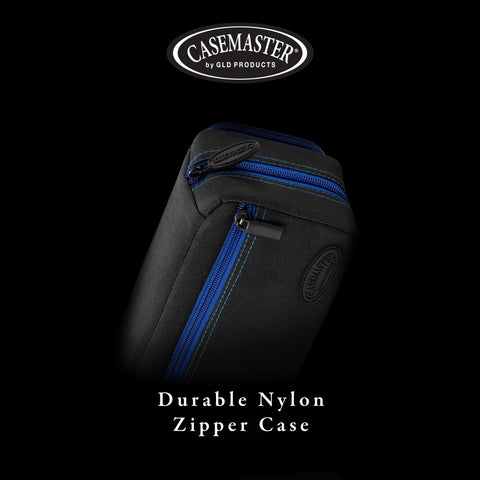 Image of Casemaster Plazma Pro Dart Case Black with Sapphire Zipper and Phone Pocket