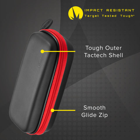 Image of Casemaster Sentry Dart Case with Red Zipper
