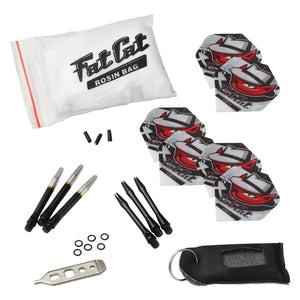 Viper Vault Cabinet with Shot King Sisal Dartboard, Shadow Buster Dartboard Lights, Steel Tip Dart Accessories Kit & "The Bull Starts Here" Throw Line Marker