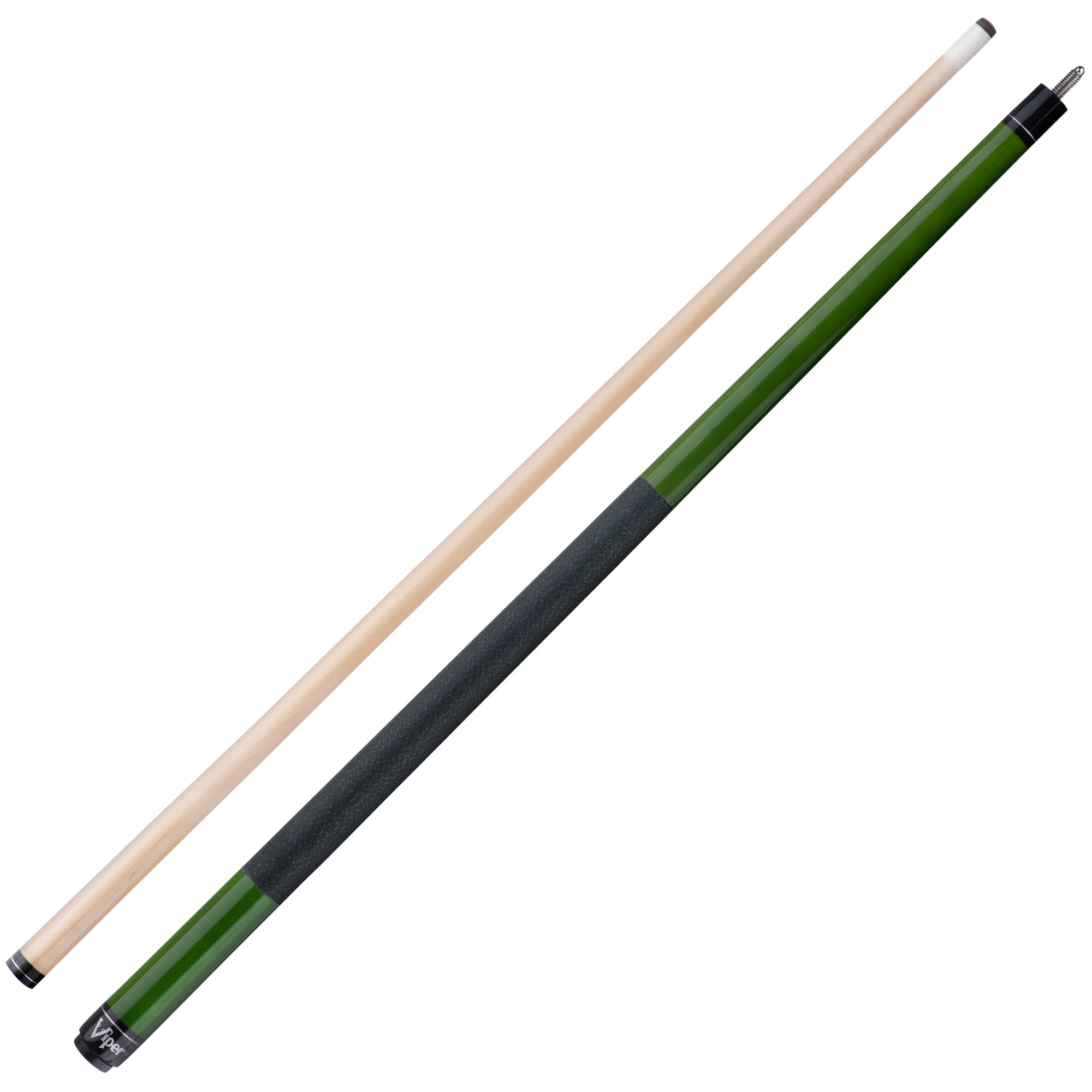 Viper Elite Series Green Wrapped Cue and Casemaster Q-Vault Supreme Black Cue Case