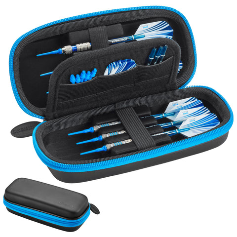 Image of Casemaster Sentry Dart Case with Blue Zipper