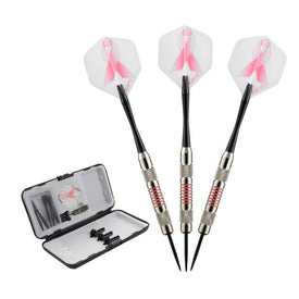 Fat Cat Breast Cancer Steel Tip Dart Set 20 Grams, Viper Junior Pink Lady Cue, and Casemaster Cono Case 