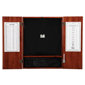 Viper Razorback Sisal Dartboard & Metropolitan Cinnamon Cabinet 