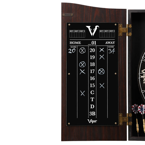 Image of Viper Vault Dartboard Cabinet with Shot King Sisal Dartboard