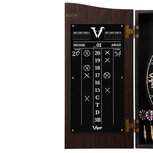 Viper Vault Dartboard Cabinet with Shot King Sisal Dartboard