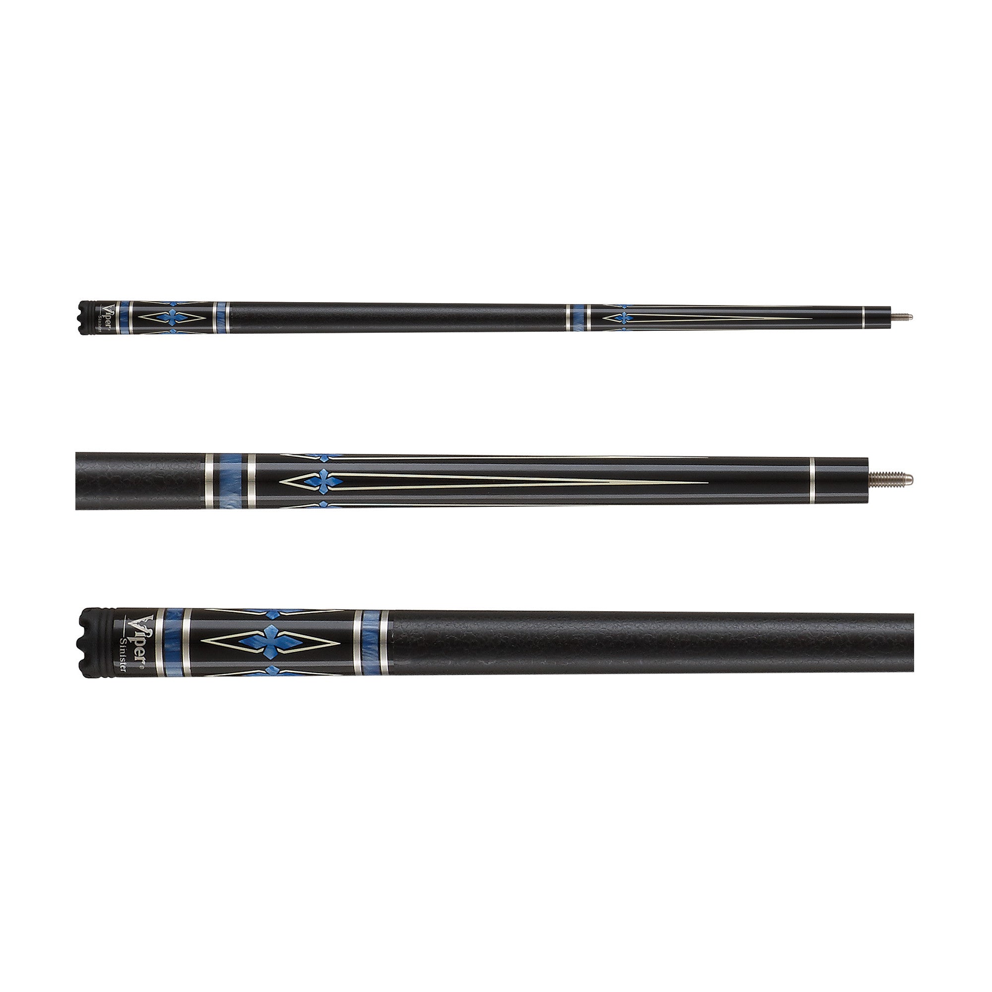 Viper Sinister Series Cue with Black Faux Leather Wrap
