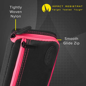 Casemaster Plazma Dart Case Black with Pink Zipper