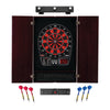 Viper 797 Electronic Dartboard, Metropolitan Mahogany Cabinet, Laser Throw Line Marker & Shadow Buster Dartboard Lights