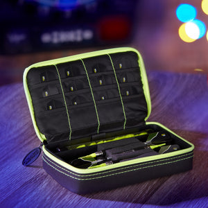 Casemaster Plazma Dart Case Black with Yellow Zipper