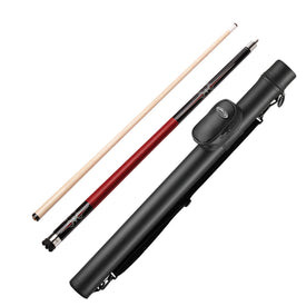 Viper Sinister Series Cue with Red/Black Wrap and Casemaster Q-Vault Supreme Black Cue Case