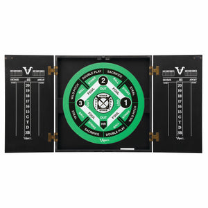 Viper Hideaway Dartboard Cabinet with Reversible Traditional Dartboard