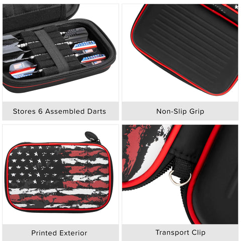Image of Casemaster Sentinel Dart Case American Flag Art Series
