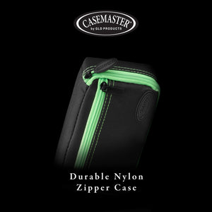 Casemaster Plazma Dart Case Black with Green Zipper