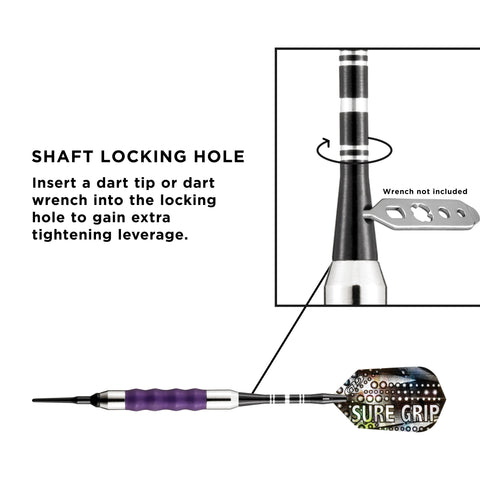 Image of Viper Sure Grip Soft Tip Darts Purple