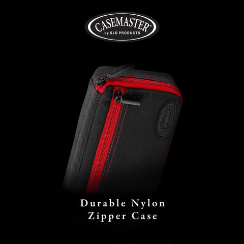 Image of Casemaster Plazma Dart Case Black with Ruby Zipper