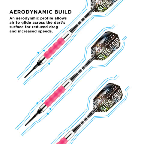 Image of Viper Sure Grip Soft Tip Darts Pink