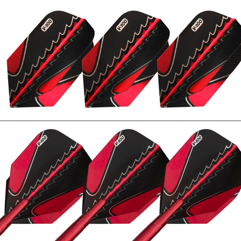 Image of Viper Black Flux 90% Tungsten Steel or Soft Tip Conversion Darts Red 20 Grams