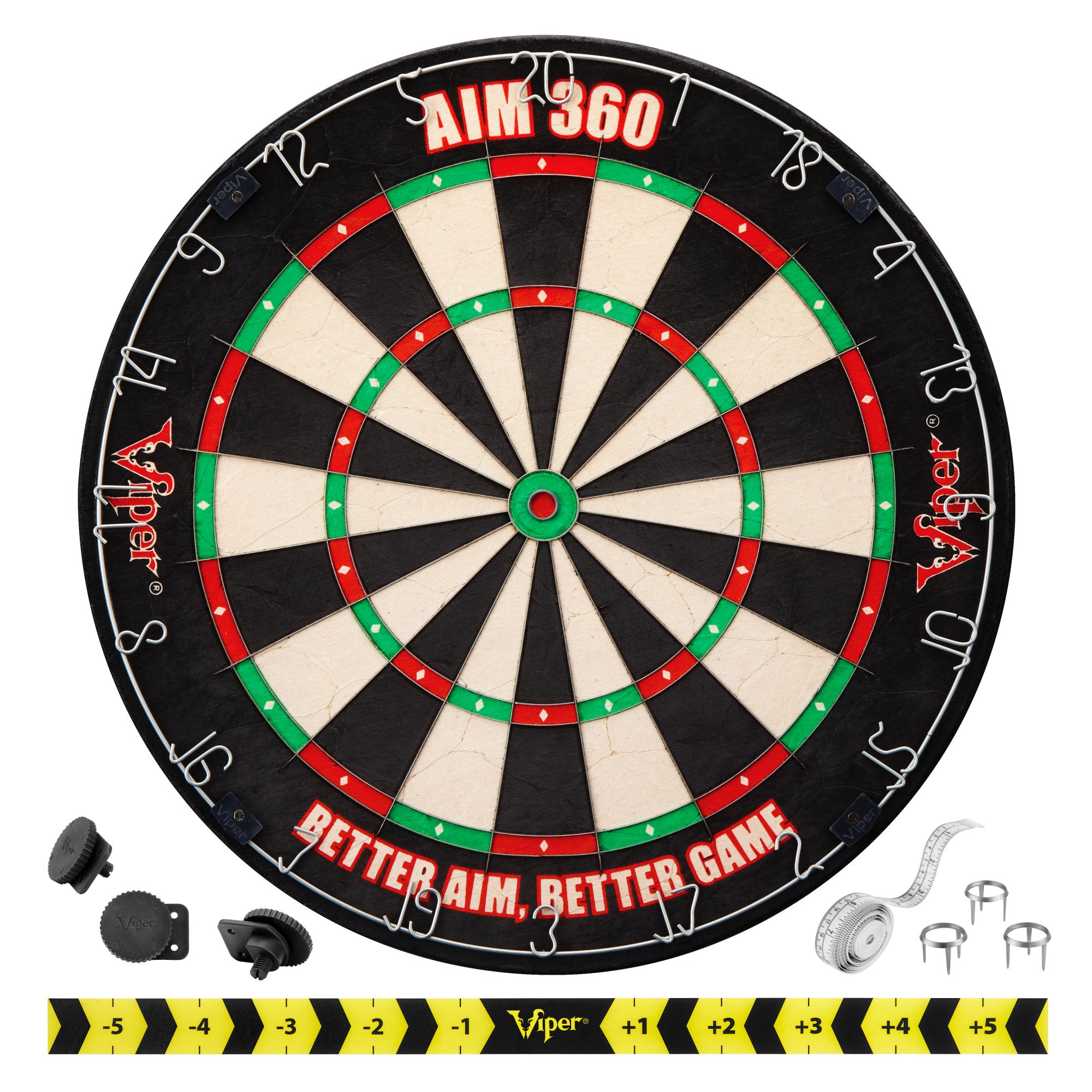 Viper Vault Deluxe Dartboard Cabinet with Built-In Pro Score, AIM 360 Dartboard, Laser Throw Line, and Shadow Buster Light
