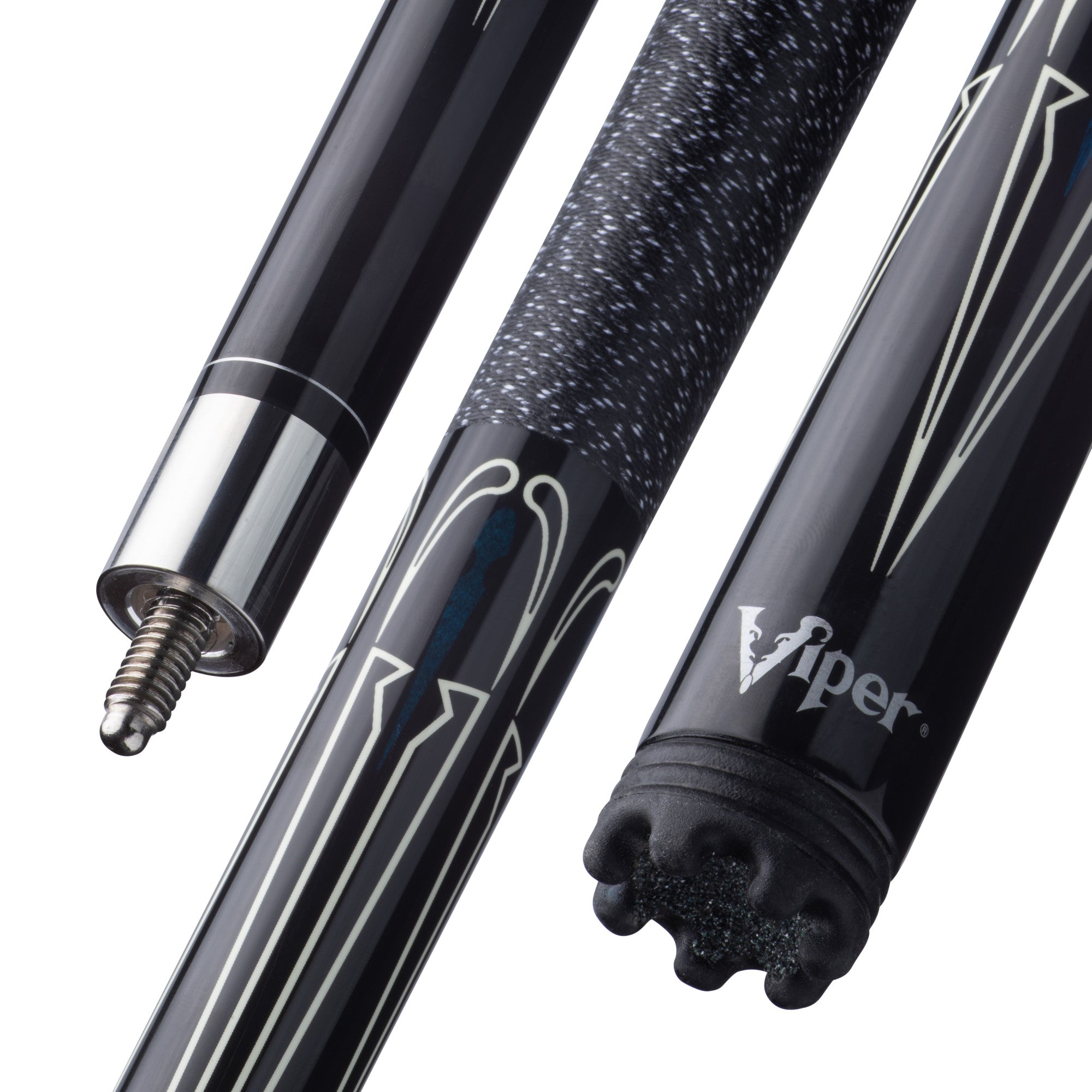 Viper Sinister Series Cue with Black and White Design
