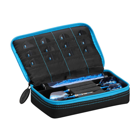Image of Casemaster Plazma Dart Case Black with Blue Zipper