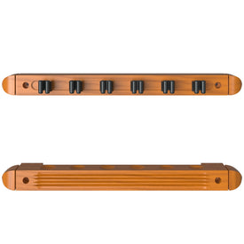 Fat Cat Oak 6 Cue 2-Piece Wall Cue Rack 