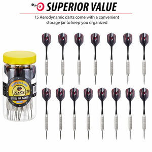 Fat Cat 15 Darts in a Jar Steel Tip 20 Grams