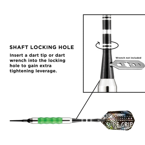 Image of Viper Sure Grip Soft Tip Darts Green